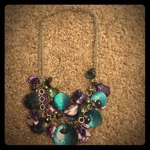 Purple/teal necklace